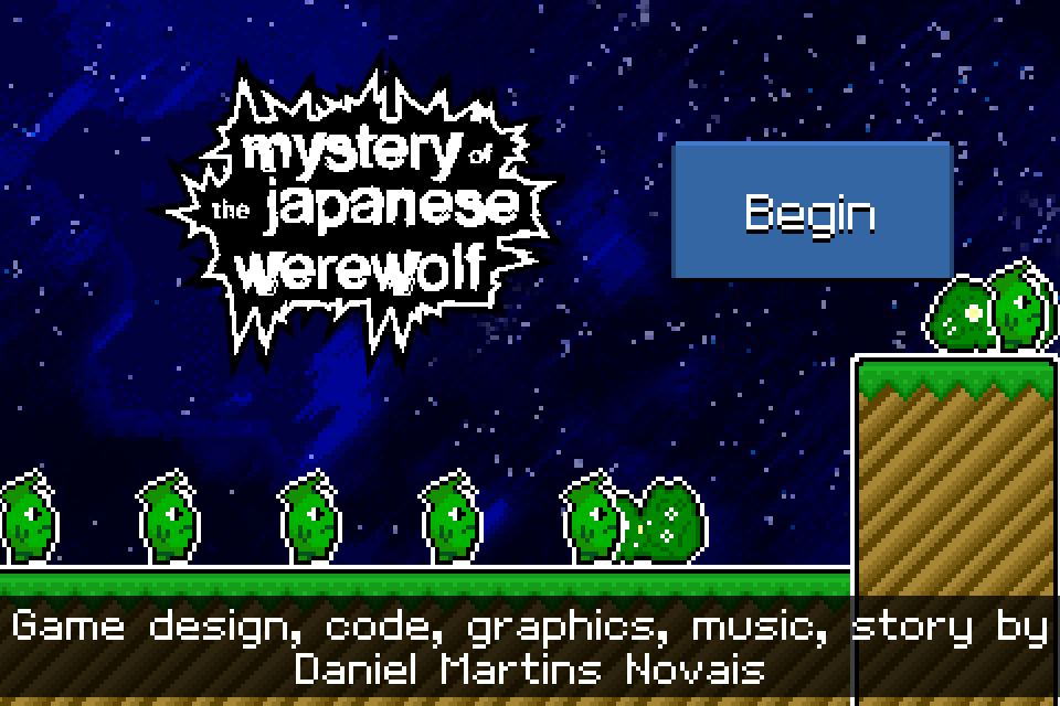 Mystery of the Japanese Werewolf Title Screen