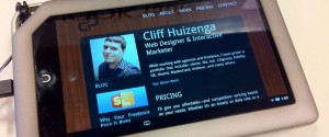 Cliffpro on a nook Tablet